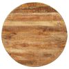 vidaXL Τραπεζαρία Στρογγυλή 100 x 100 x 75 εκ. Ακατέργαστο Ξύλο Μάνγκο