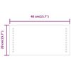 vidaXL Καθρέφτης Μπάνιου με LED 20x40 εκ.