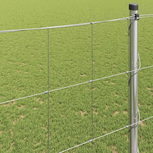 vidaXL &Pi;&epsilon;&rho;ί&phi;&rho;&alpha;&xi;&eta; &alpha;&gamma;&rho;&omicron;ύ &Alpha;&sigma;&eta;&mu;ί 50 x 1,5 m &Gamma;&alpha;&lambda;&beta;&alpha;&nu;&iota;&sigma;&mu;έ&nu;&omicron;&sigmaf; &chi;ά&lambda;&upsilon;&beta;&alpha;&sigmaf;