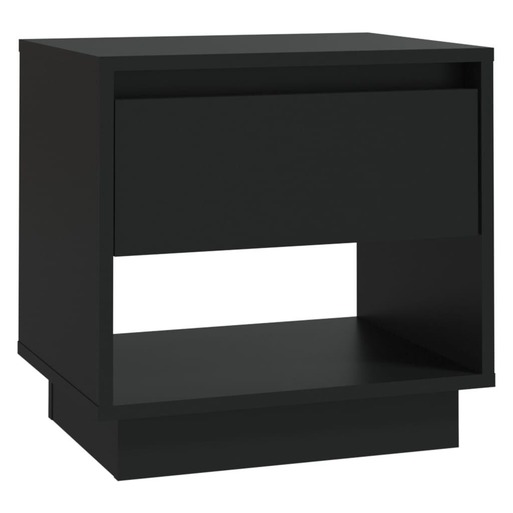 vidaXL Κομοδίνα 2 τεμ. Μαύρα 45 x 34 x 44 εκ. από Μοριοσανίδα