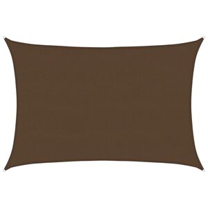 vidaXL Πανί Σκίασης Καφέ 5x6 μ. από HDPE 160 γρ./μ²
