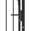 vidaXL Πύλη Φράχτη Μαύρο 100 x 125 cm Ατσάλι με Επικάλυψη Πούδρας