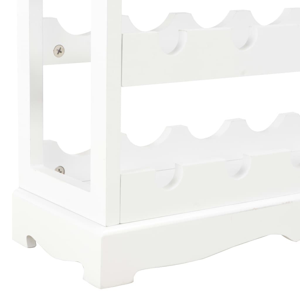 vidaXL Κάβα Κρασιών Λευκή 70 x 22,5 x 70,5 εκ. από MDF