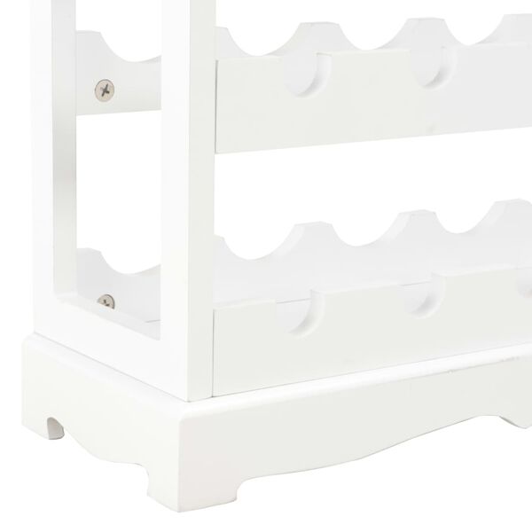 vidaXL Κάβα Κρασιών Λευκή 70 x 22,5 x 70,5 εκ. από MDF