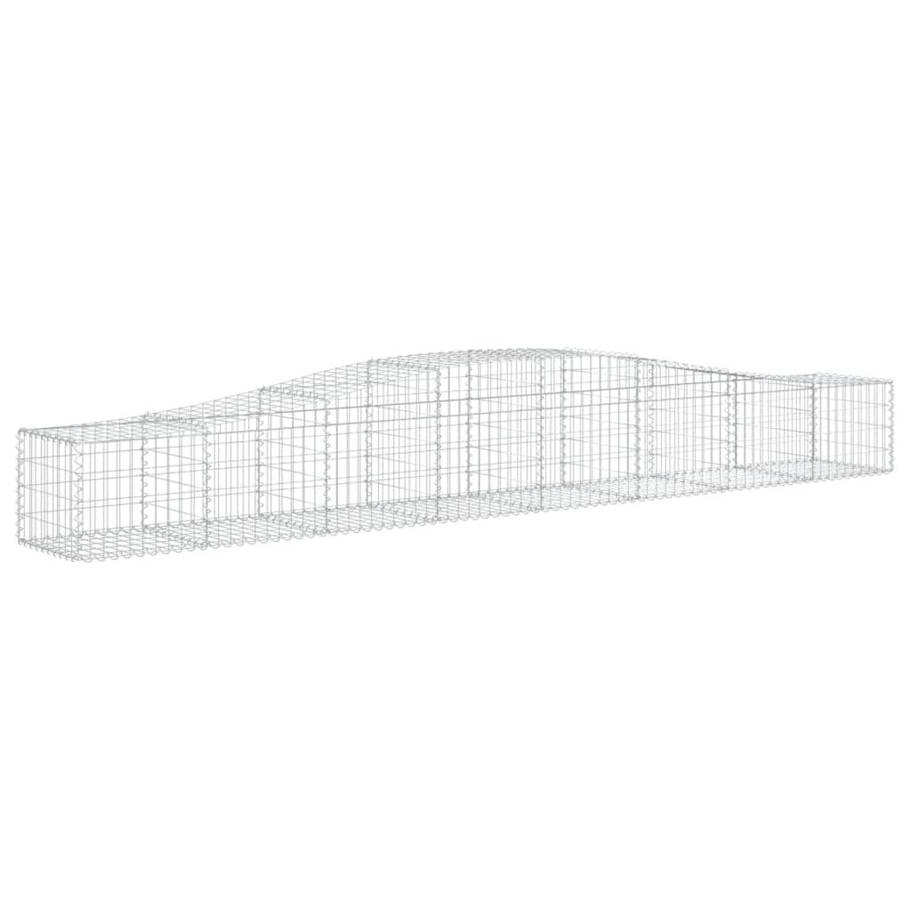 vidaXL Συρματοκιβώτια Τοξωτά 20 τεμ. 400x50x40/60 εκ. Γαλβαν. Ατσάλι