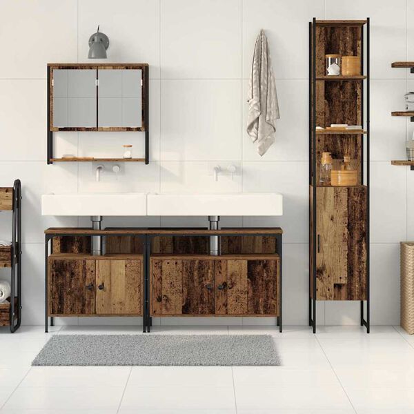 vidaXL &Sigma;&epsilon;&tau; &Epsilon;&pi;ί&pi;&lambda;&omega;&nu; &Mu;&pi;ά&nu;&iota;&omicron;&upsilon; &mu;&epsilon; &rho;ά&phi;&iota; 4 pcs &Pi;&alpha;&lambda;&iota;ό &Xi;ύ&lambda;&omicron; &Epsilon;&pi;&epsilon;&xi;&epsilon;&rho;&gamma;&alpha;&sigma;&mu;έ&nu;&omicron; &xi;ύ&lambda;&omicron;