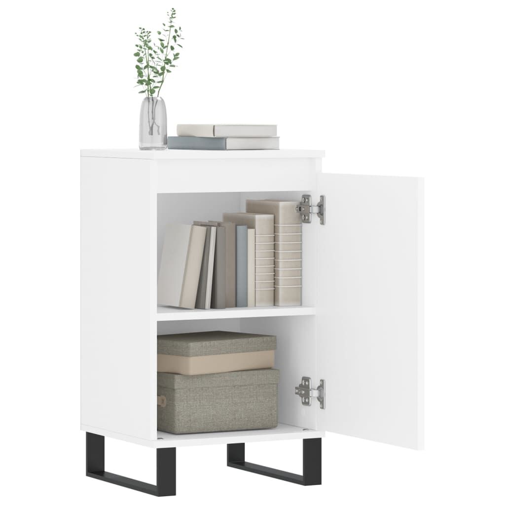 vidaXL Ντουλάπια 2 τεμ. Λευκά 40 x 35 x 70 εκ. από Επεξεργασμένο Ξύλο