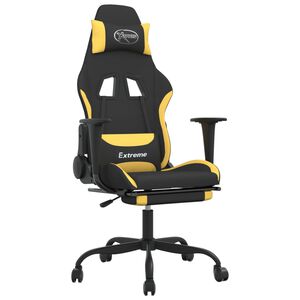 vidaXL &Kappa;&alpha;&rho;έ&kappa;&lambda;&alpha; Gaming &Mu;&alpha;ύ&rho;&eta;/&Kappa;ί&tau;&rho;&iota;&nu;&omicron; Ύ&phi;&alpha;&sigma;&mu;&alpha; &mu;&epsilon; &Upsilon;&pi;&omicron;&pi;ό&delta;&iota;&omicron;