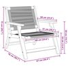 vidaXL Κήπου Καρέκλες με Τραπέζι 3 pcs Μαύρο 45 x 45 x 40 cm