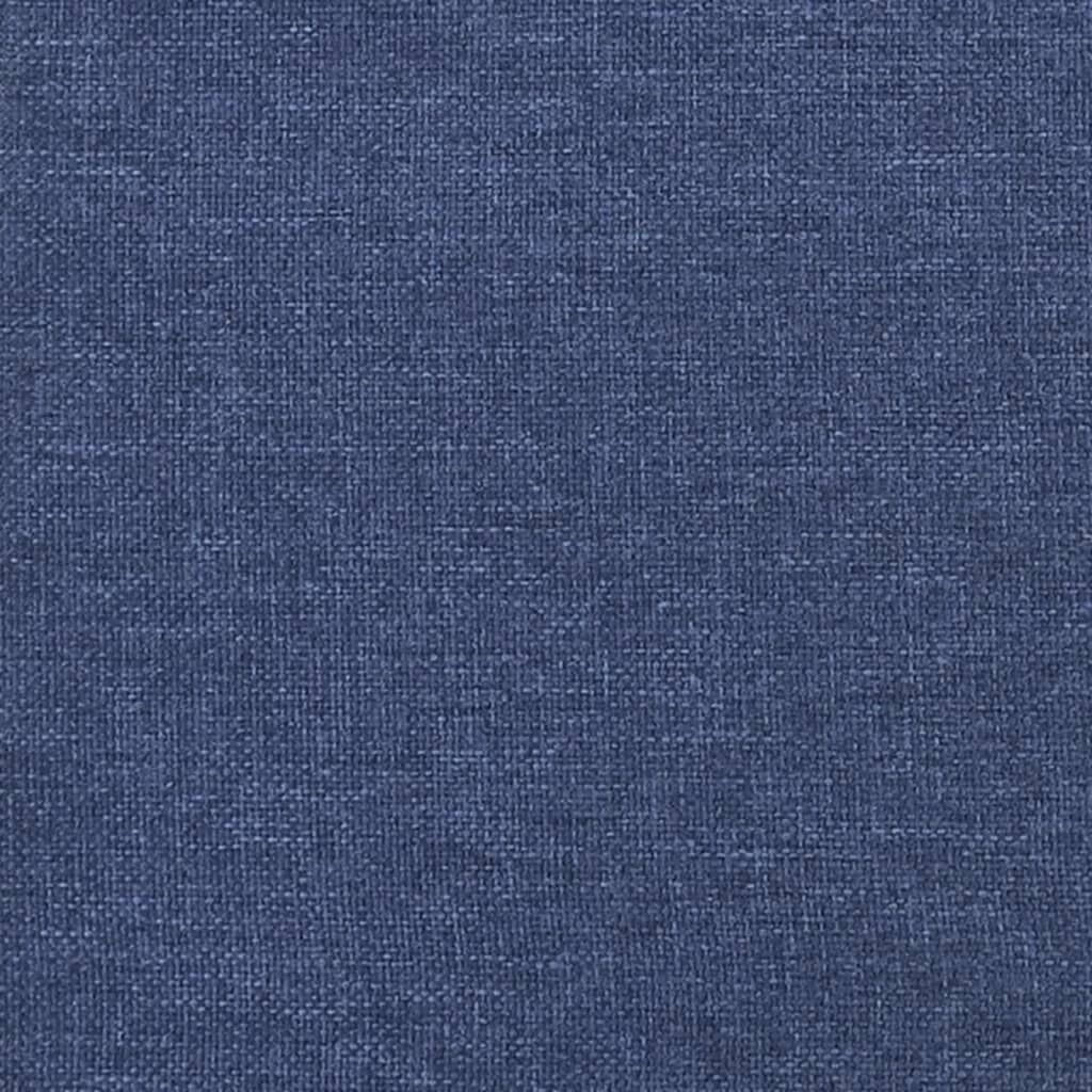 vidaXL Πλαίσιο κρεβατιού χωρίς στρώμα μπλε 120x200cm ύφασμα