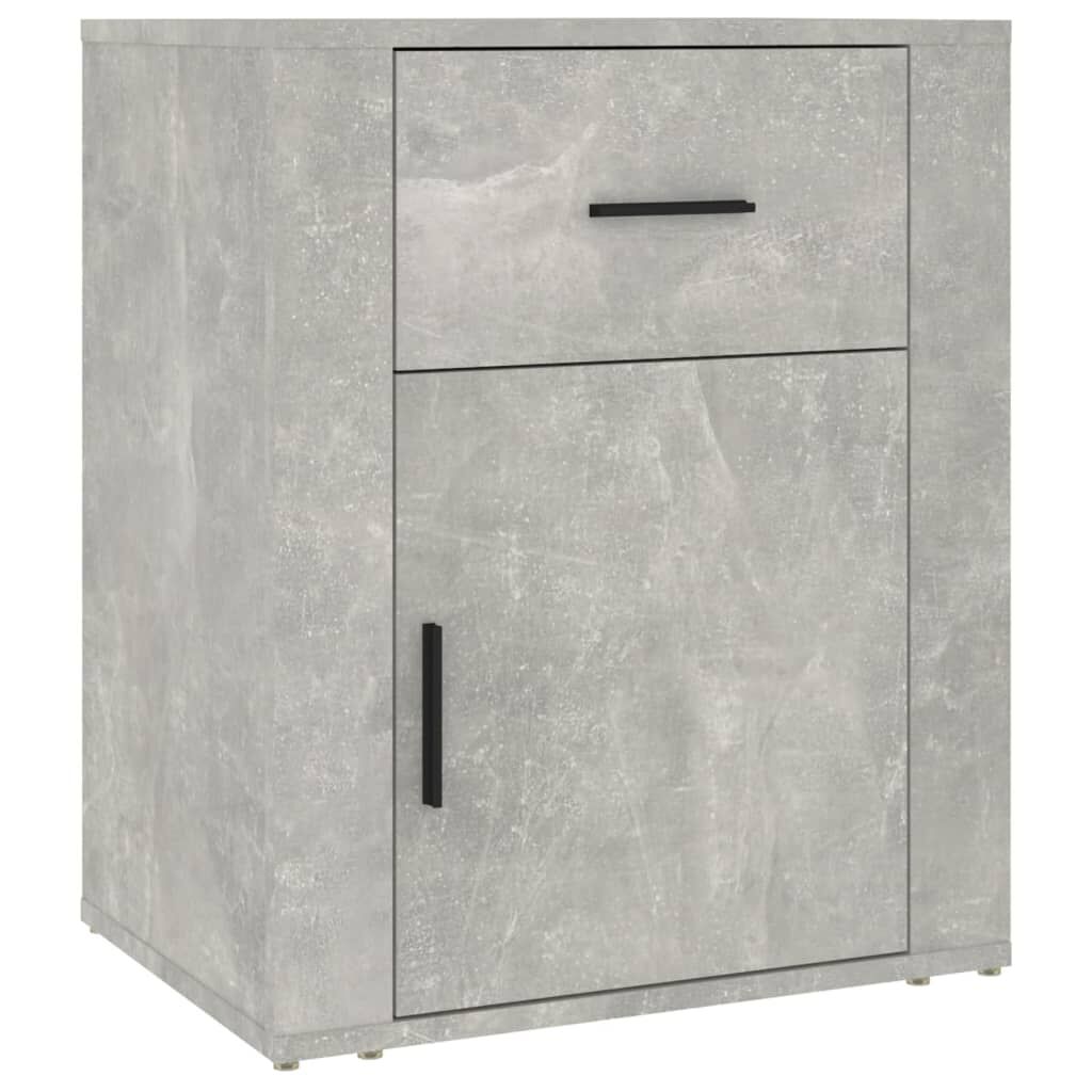 vidaXL Κομοδίνο Γκρι Σκυρ. 50 x 36 x 60 εκ. από Επεξεργασμένο Ξύλο