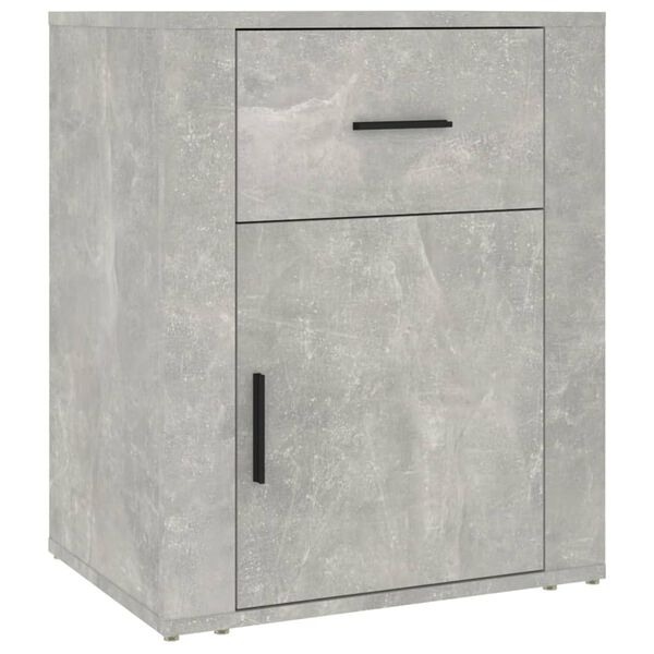vidaXL Κομοδίνο Γκρι Σκυρ. 50 x 36 x 60 εκ. από Επεξεργασμένο Ξύλο