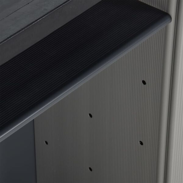 vidaXL Κάδος Απορριμάτων Κήπου Γκρι/Μαύρο 68x40x85 εκ. Πολυπροπυλένιο