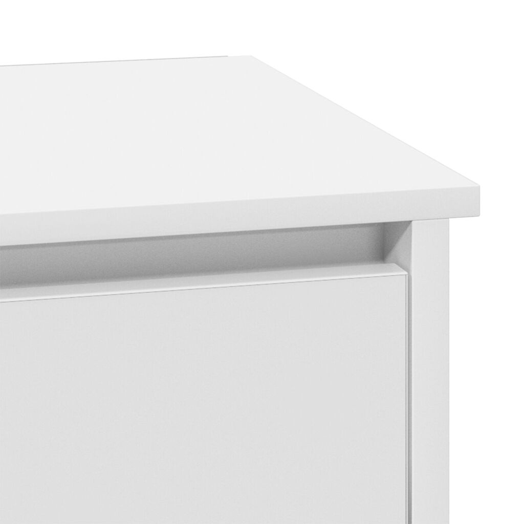 vidaXL Κομοδίνα με LED Φώτα 2 τεμ Λευκό 39x34.5x50 εκ.