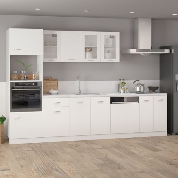 vidaXL Ντουλάπι Κρεμαστό με Τζάμι Lyon Λευκό 80x31x60εκ. από