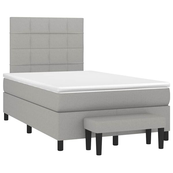 vidaXL &Kappa;&rho;&epsilon;&beta;ά&tau;&iota; Boxspring &mu;&epsilon; &Sigma;&tau;&rho;ώ&mu;&alpha; &Alpha;&nu;&omicron;&iota;&chi;&tau;ό &Gamma;&kappa;&rho;&iota; 120x190 &epsilon;&kappa;. &Upsilon;&phi;&alpha;&sigma;&mu;ά&tau;&iota;&nu;&omicron;
