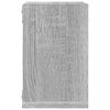 vidaXL Ράφια Τοίχου 2 pcs Γκρι 26 x 15 x 26 cm Επεξεργασμένο ξύλο