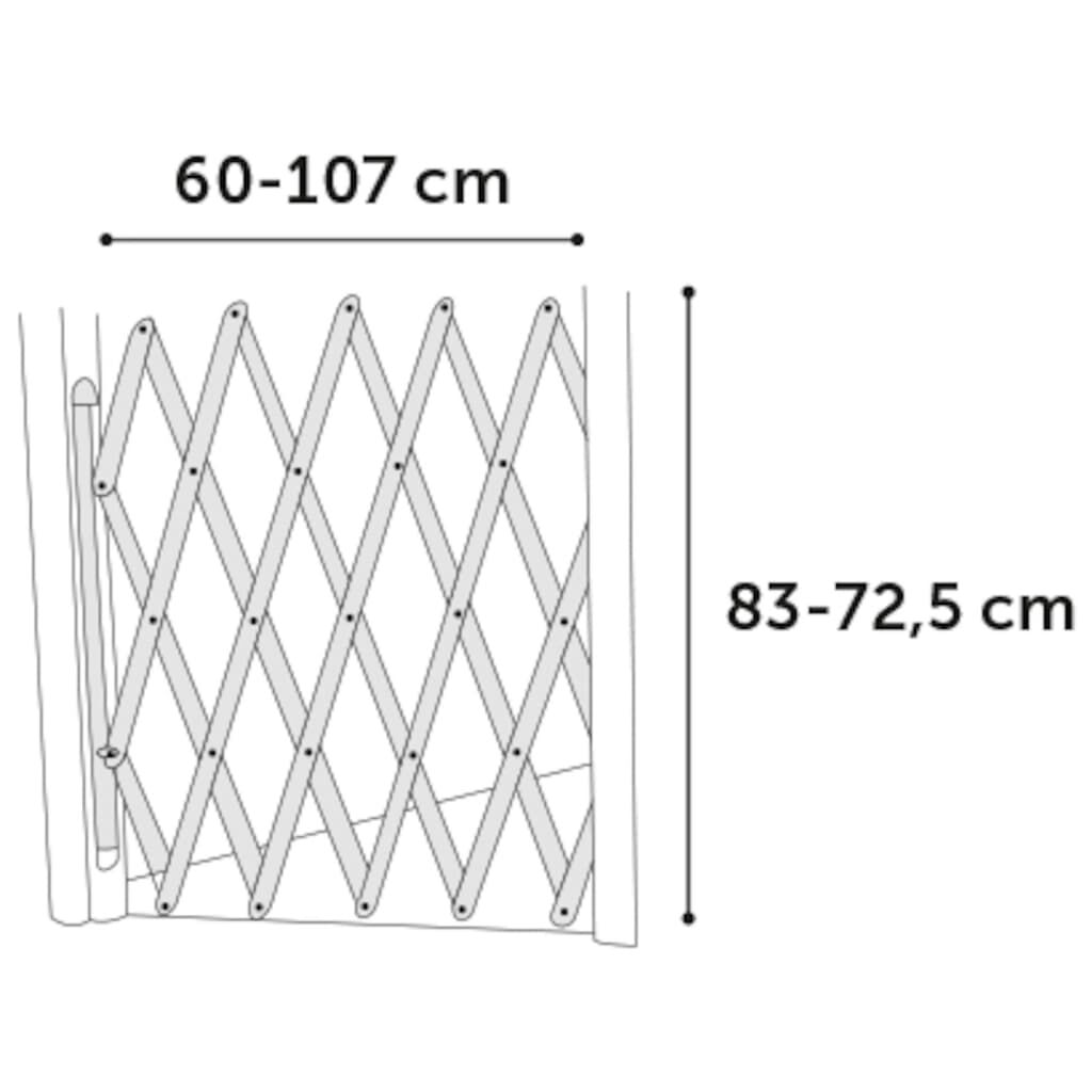 FLAMINGO Επεκτεινόμενο Φράγμα για Σκύλους Mont 107 x 83 εκ. Ξύλινο