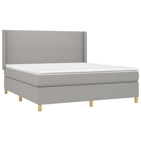 vidaXL &Kappa;&rho;&epsilon;&beta;ά&tau;&iota; Boxspring &mu;&epsilon; &Sigma;&tau;&rho;ώ&mu;&alpha; &Alpha;&nu;. &Pi;&rho;ά&sigma;&iota;&nu;&omicron; 160x200&epsilon;&kappa; &Upsilon;&phi;&alpha;&sigma;&mu;ά&tau;&iota;&nu;&omicron;