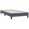 vidaXL Box Spring Κρεβάτι με στρώμα Σκούρο γκρι 80x210 εκ. Βελούδινο
