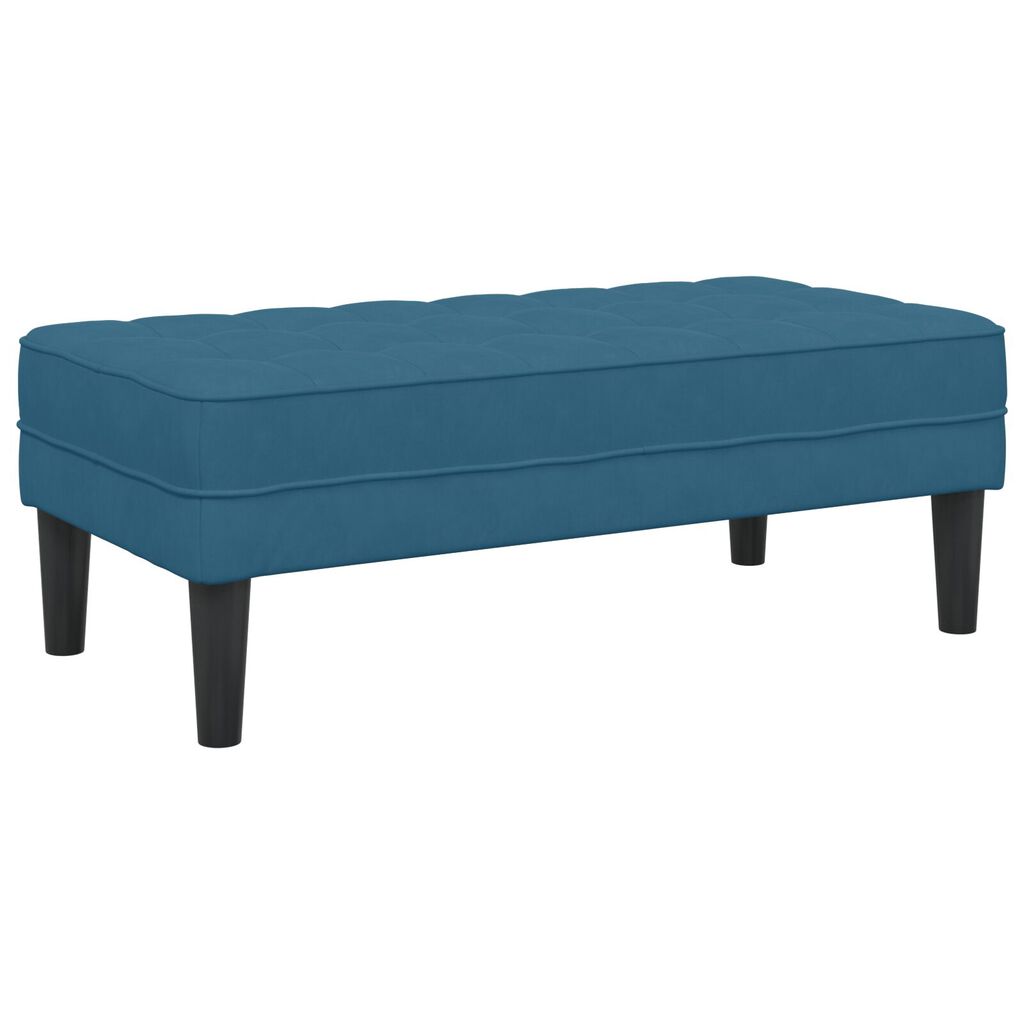 vidaXL Πάγκος Μπλε 113x57x39 εκ. Βελούδο