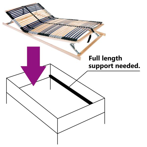 vidaXL Βάση κρεβατιού με λάμες Καφέ 100 x 190 cm Στερεό Ξύλο Μηλιάς