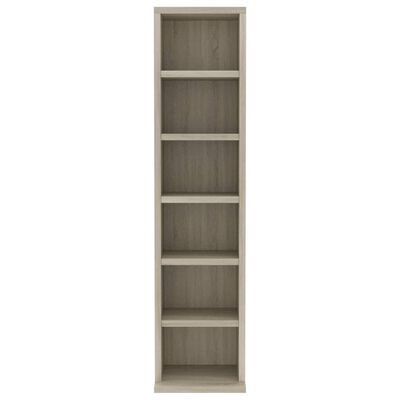 vidaXL Έπιπλο για CD Sonoma Δρυς 21 x 20 x 88 εκ. Επεξεργασμένο Ξύλο