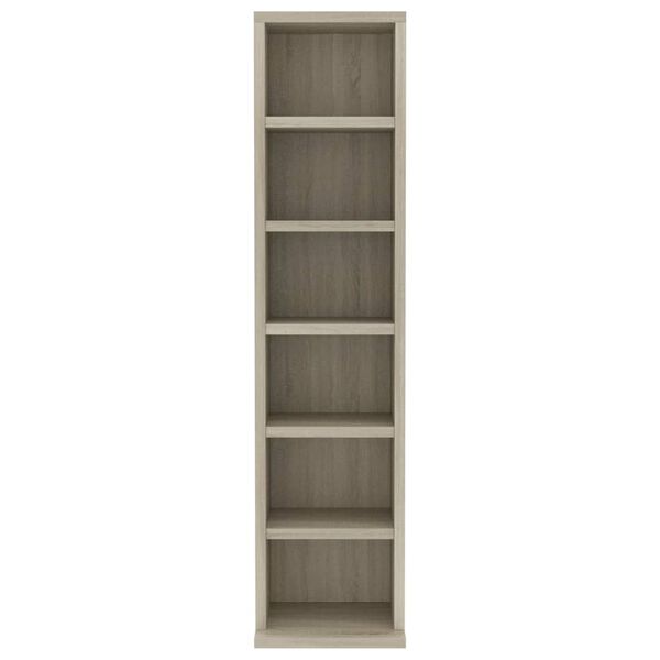 vidaXL Έπιπλο για CD Sonoma Δρυς 21 x 20 x 88 εκ. Επεξεργασμένο Ξύλο