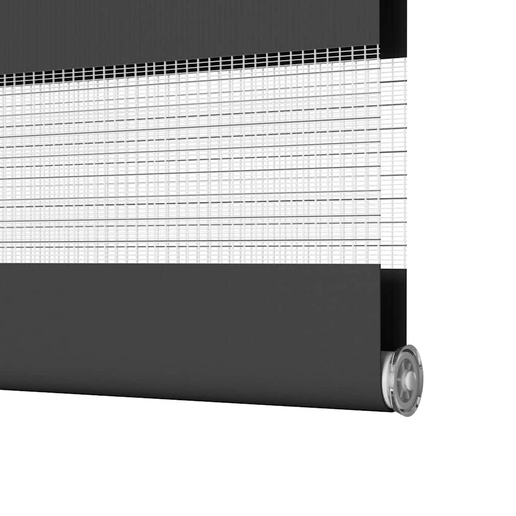 vidaXL Ζέβρα τυφλή Μαύρο Πλάτος υφάσματος 100,9 εκ. Πολυεστέρας