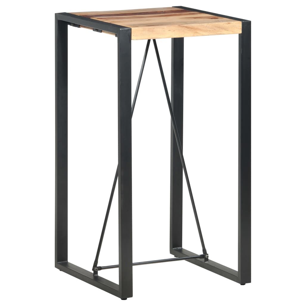 vidaXL Τραπέζι Μπαρ 60 x 60 x 110 εκ. από Μασίφ Ξύλο Sheesham