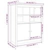 vidaXL Ντουλάπι Γκρι 83 x 41,5 x 100 εκ. από Μασίφ Ξύλο Πεύκου