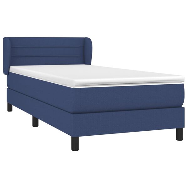 vidaXL &Kappa;&rho;&epsilon;&beta;ά&tau;&iota; Boxspring &mu;&epsilon; &Sigma;&tau;&rho;ώ&mu;&alpha; &Mu;&pi;&lambda;&epsilon; 100 x 200 &epsilon;&kappa;. &Upsilon;&phi;&alpha;&sigma;&mu;ά&tau;&iota;&nu;&omicron;