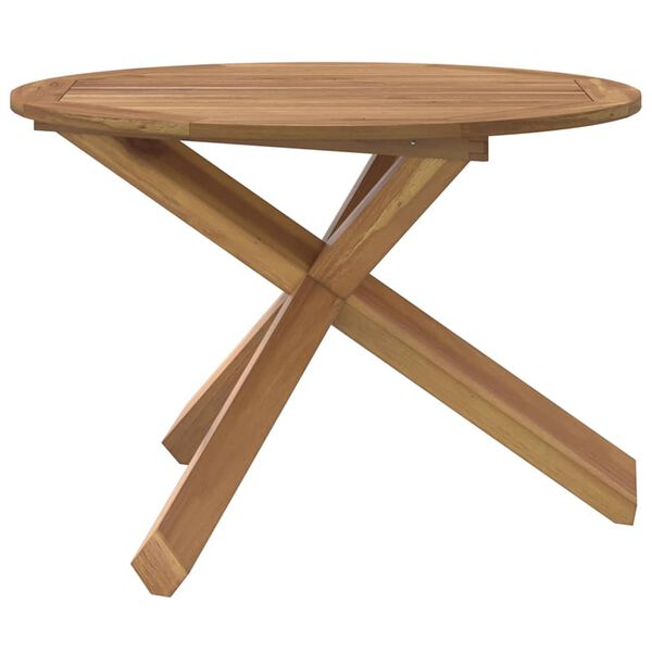vidaXL Τραπέζι Κήπου Ø109x74 εκ. από Μασίφ Ξύλο Teak