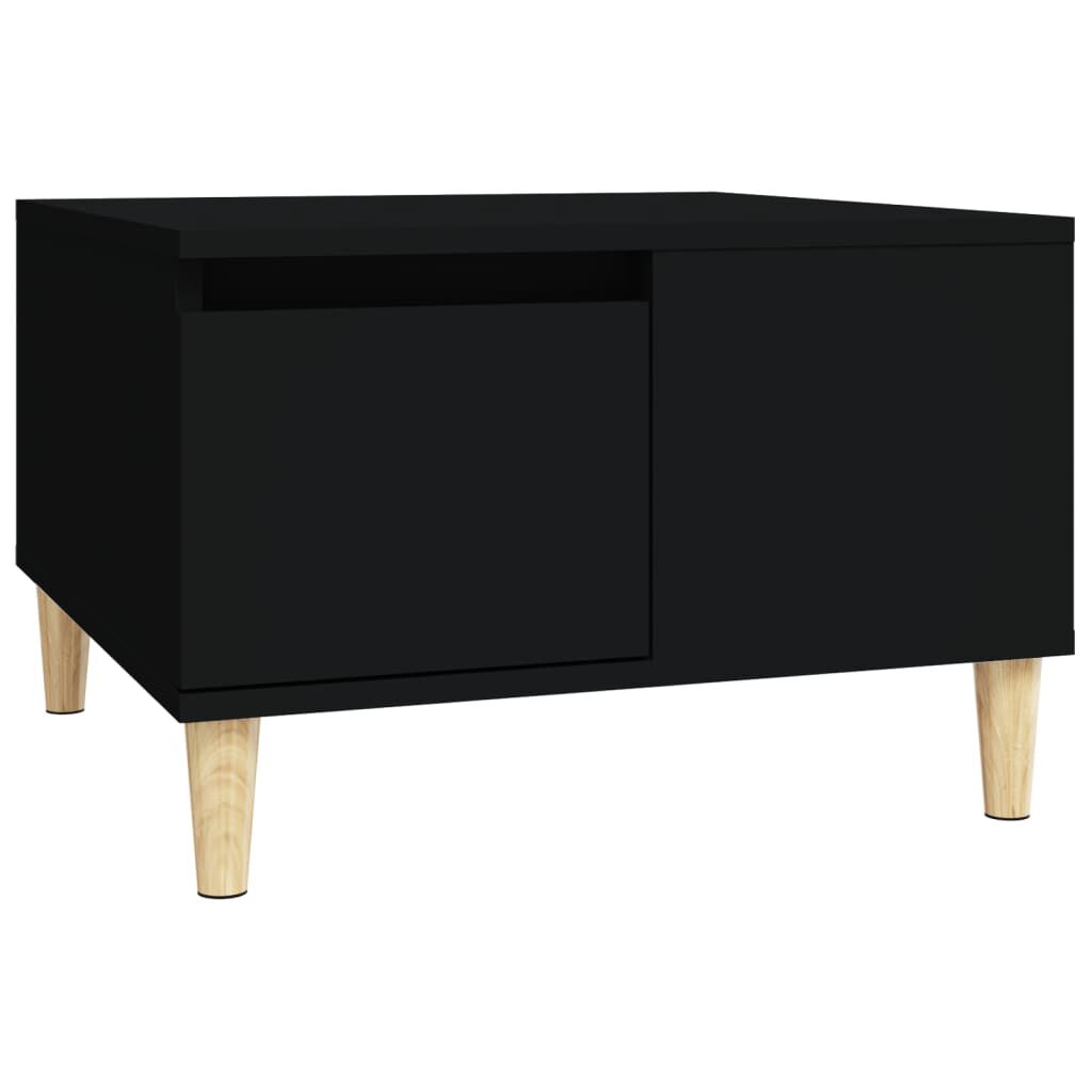 vidaXL Τραπεζάκι Σαλονιού Μαύρο 55x55x36,5 εκ. από Επεξεργασμένο Ξύλο