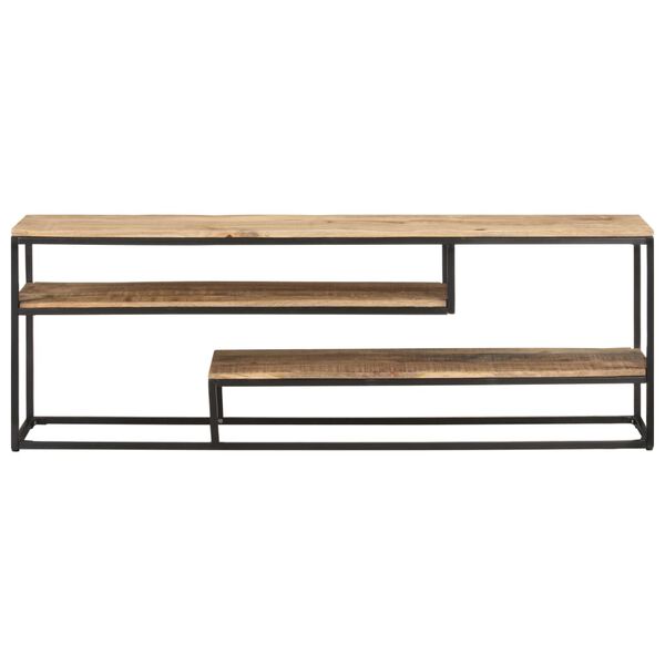 vidaXL Έπιπλο Τηλεόρασης 130 x 30 x 45 εκ. από Ακατέργαστο Ξύλο Μάνγκο