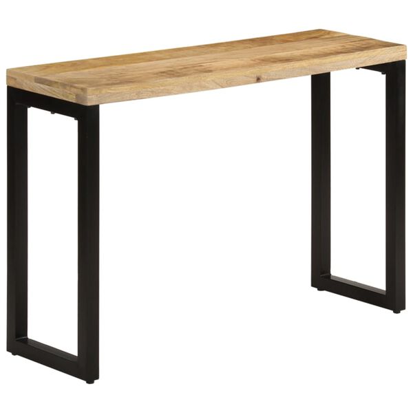 vidaXL Τραπέζι Κονσόλα 110x35x76 εκ. από Μασίφ Ακατέργαστο Ξύλο Μάνγκο