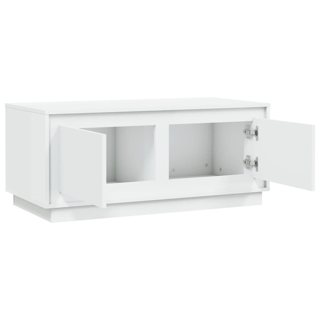 vidaXL Τραπεζάκι Σαλονιού Λευκό 102 x 50 x 44 εκ. Επεξεργασμένο Ξύλο