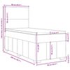 vidaXL &Kappa;&rho;&epsilon;&beta;ά&tau;&iota; Boxspring &mu;&epsilon; &Sigma;&tau;&rho;ώ&mu;&alpha; &Sigma;&kappa;&omicron;ύ&rho;&omicron; &Kappa;&alpha;&phi;έ 90x200 &epsilon;&kappa;. &Upsilon;&phi;&alpha;&sigma;&mu;ά&tau;&iota;&nu;&omicron;