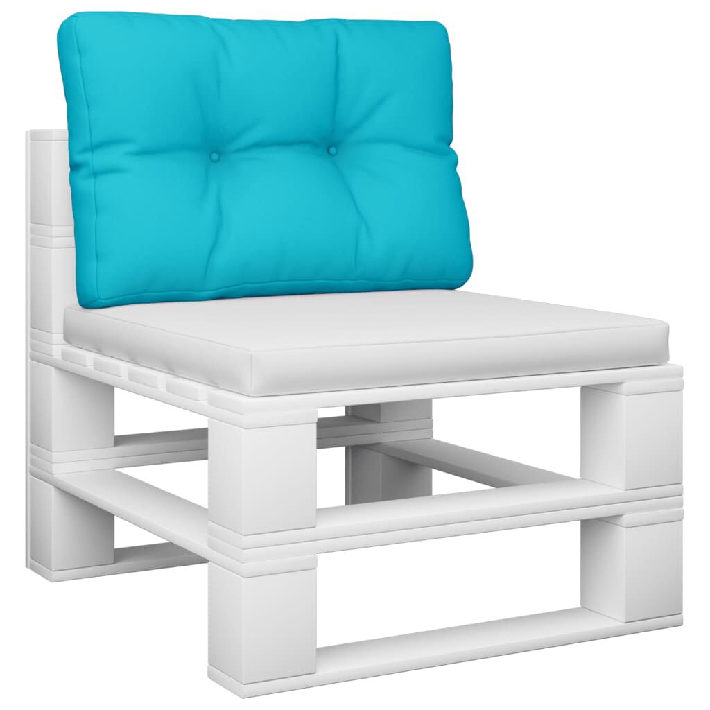 vidaXL Μαξιλάρι Παλέτας Τιρκουάζ 60 x 40 x 12 εκ. Υφασμάτινο