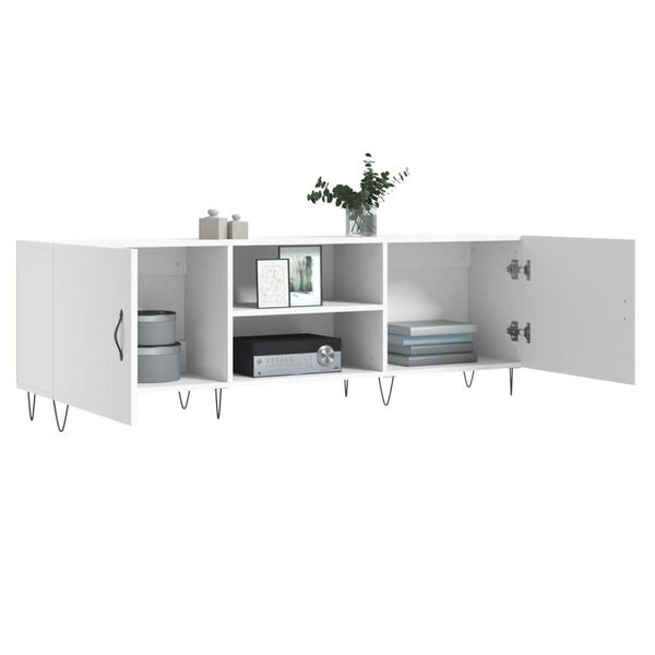 vidaXL Έπιπλο Τηλεόρασης Λευκό 150x30x50 εκ. από Επεξεργασμένο Ξύλο