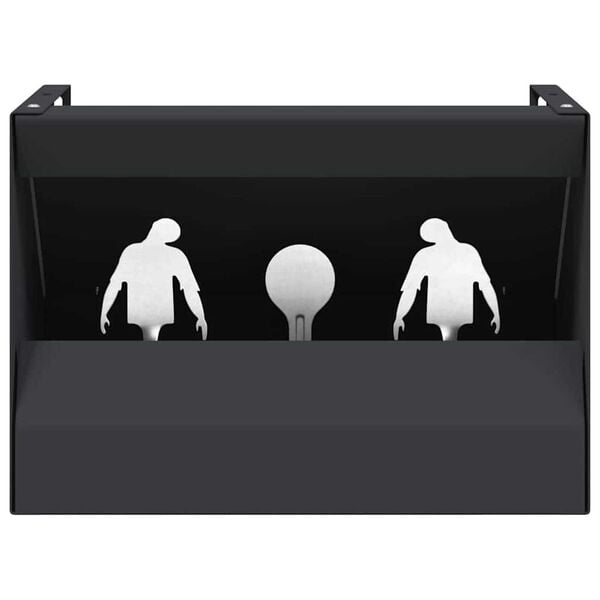 vidaXL Κουτί Παγίδας Σφαιρών Μαύρο 29 x 22 x 20 εκ Ατσάλι