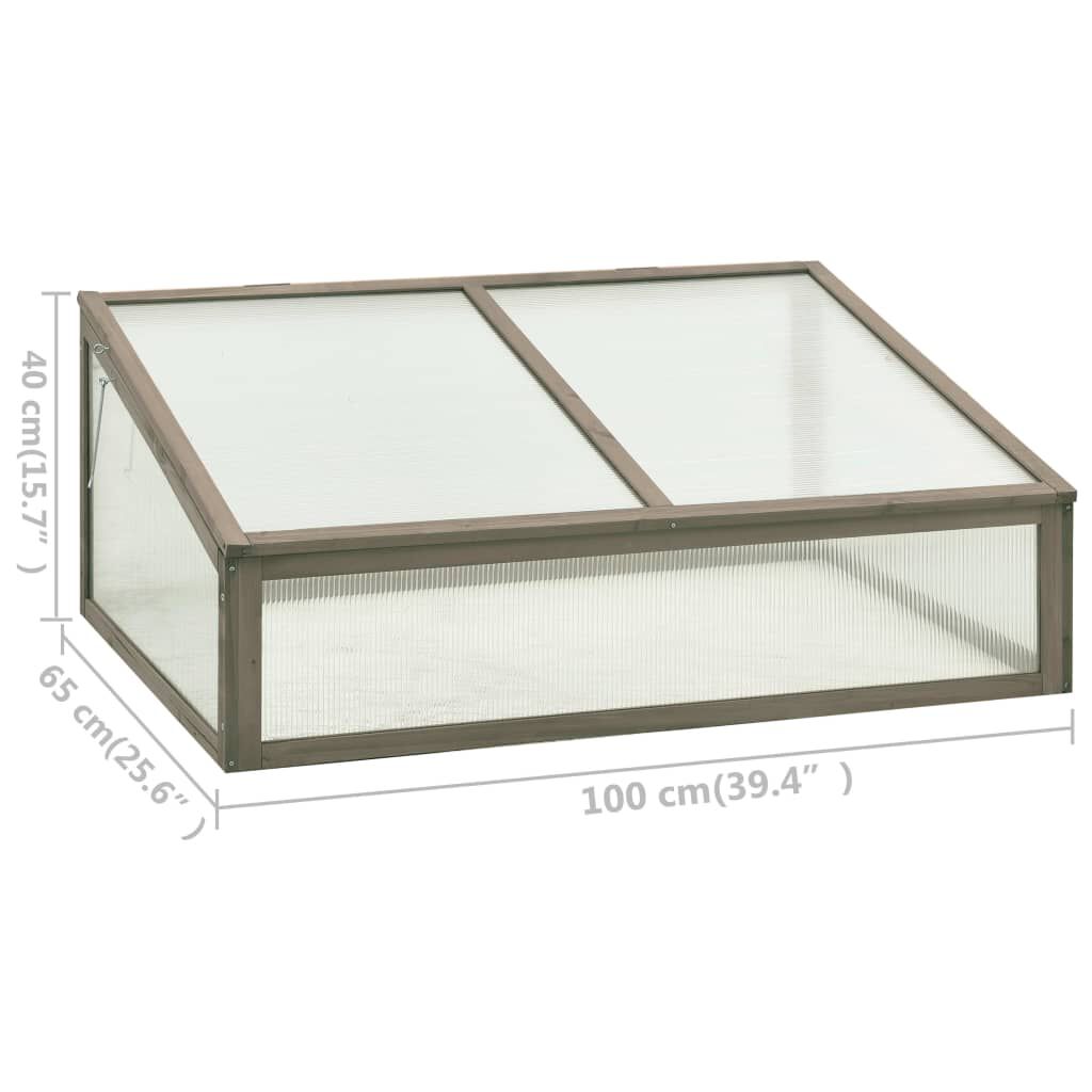 vidaXL Θερμοκήπιο 100 x 65 x 40 εκ. από Ξύλο Ελάτης