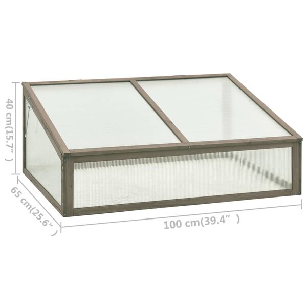 vidaXL Θερμοκήπιο 100 x 65 x 40 εκ. από Ξύλο Ελάτης