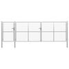vidaXL Πόρτα Κήπου Ασημί 500x150 εκ. από Ατσάλι