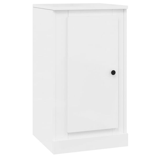 vidaXL Ντουλάπια 2 τεμ. Γυαλι. Λευκό 37,5x35,5x67,5 εκ. Επεξεργ. Ξύλο