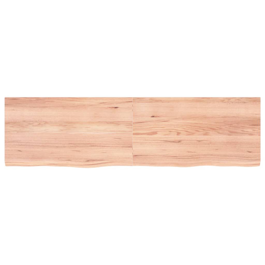 vidaXL Επιφ Τραπεζιού Αν Καφέ 180x50x(2-4)εκ. Επεξ. Μασίφ Ξύλο Δρυός
