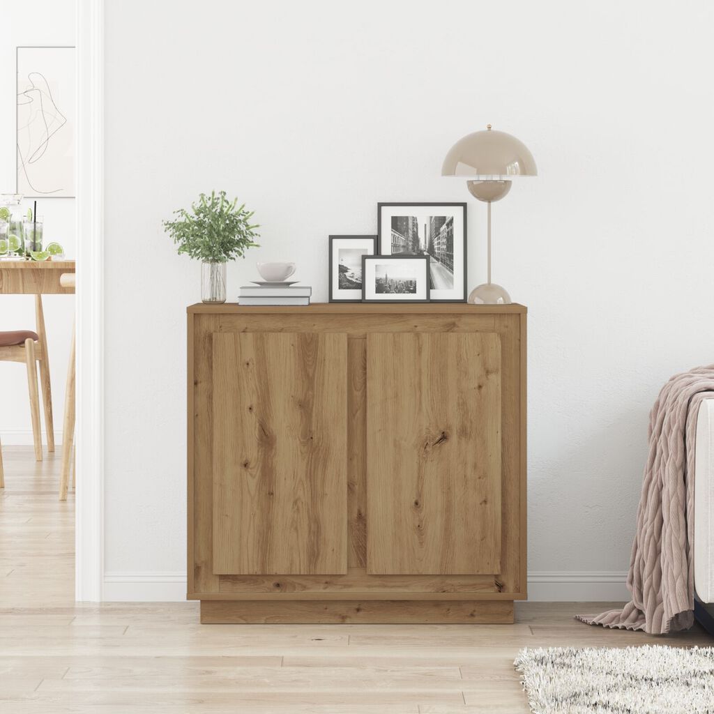 vidaXL Σιφωνάς Artisan Oak 80x34x75 εκ. Κατασκευασμένο ξύλο