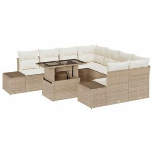 vidaXL &Sigma;&epsilon;&tau; &Kappa;&alpha;&nu;&alpha;&pi;έ &Kappa;ή&pi;&omicron;&upsilon; 9 pcs &Mu;&pi;&epsilon;&zeta; &kappa;&alpha;&iota; &Kappa;&rho;έ&mu;&alpha; &sigma;&upsilon;&nu;&theta;&epsilon;&tau;&iota;&kappa;ό &rho;&alpha;&tau;ά&nu;