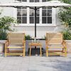 vidaXL Εξωτερικά Έπιπλα 2 pcs Μπεζ 78 x 67 x 73εκ. Μασίφ ξύλο ακακίας