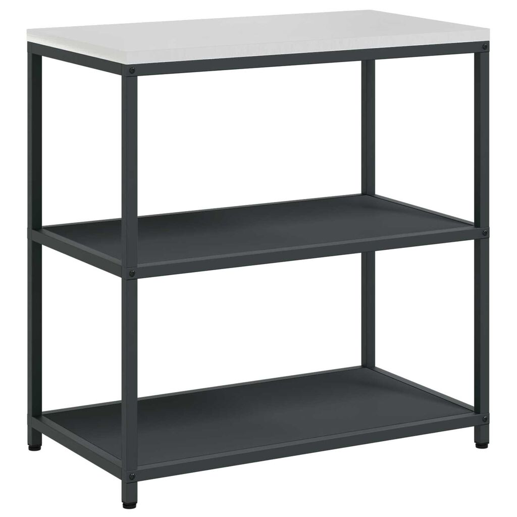 vidaXL Σετ Αποθήκευσης Κουζίνας 2 pcs Ανθρακί 150 x 50 x 92 εκ.
